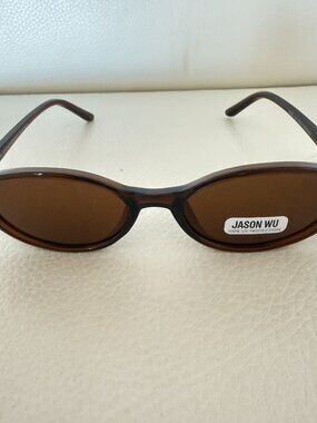 NWT JASON WU OVAL SUNGLASSES BROWN LENS RETRO 90S Y2K STYLE